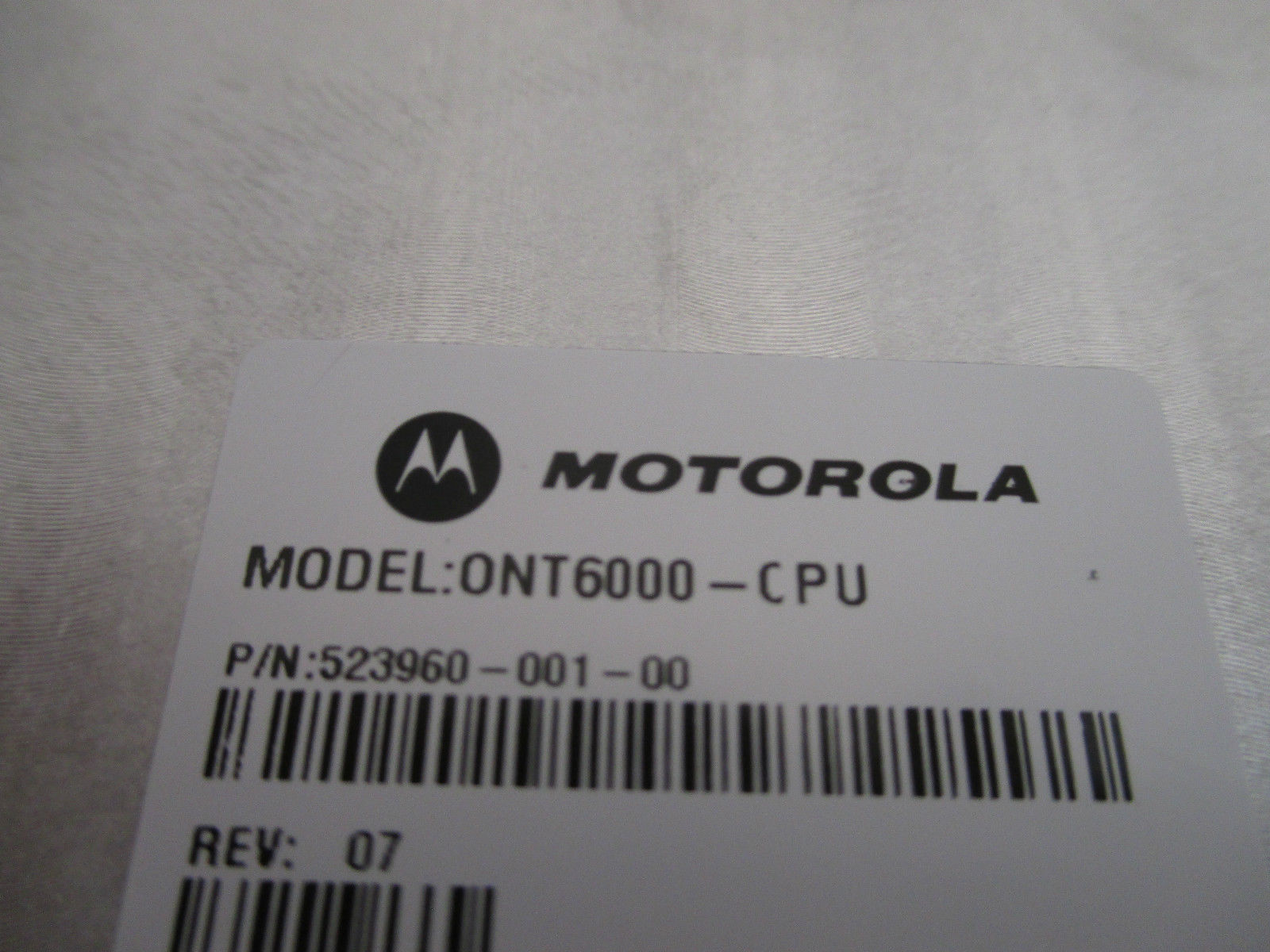 Motorola ONT6000  523960-001-00