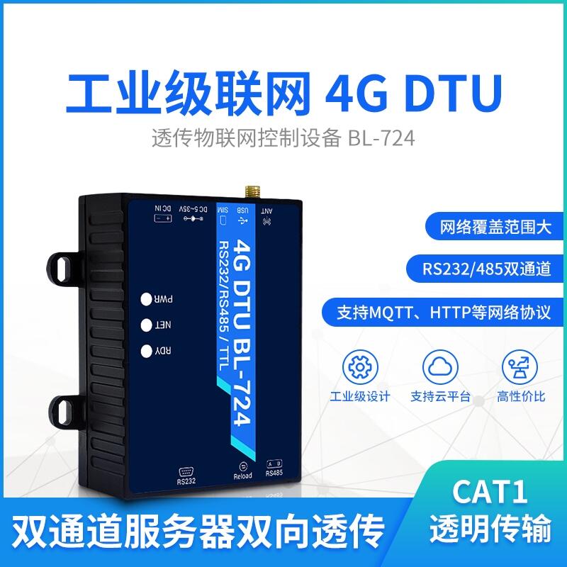 4G DTUģ鹤ҵMQTT͸485ͨѶRS232ͨȫͨCAT4