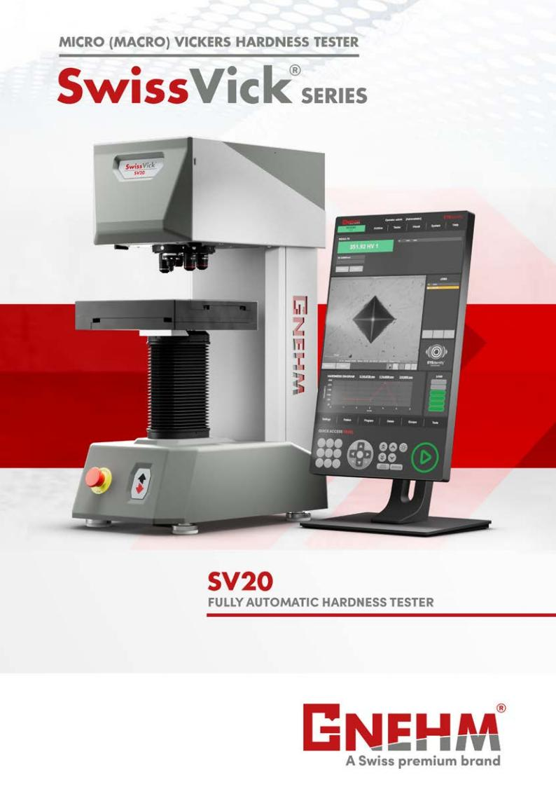SwissVick SV20ϵȫԶάӲȲϵͳ