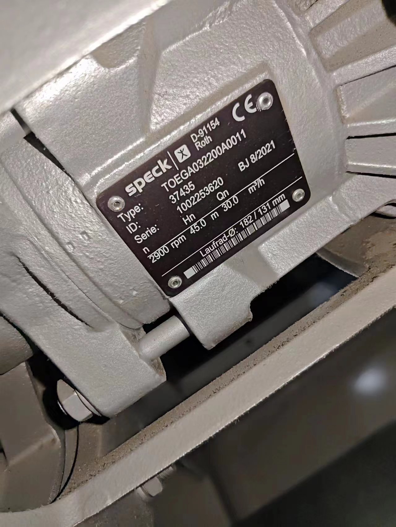 ¹SPECK PUMPENTOEGA032200A0011ı
